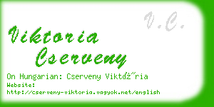 viktoria cserveny business card